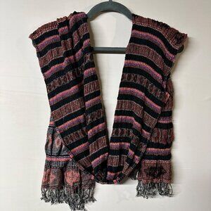 Boho Western Multicolor Scarf Women’s One Size Fringe Wrap Shawl  Cowgirl